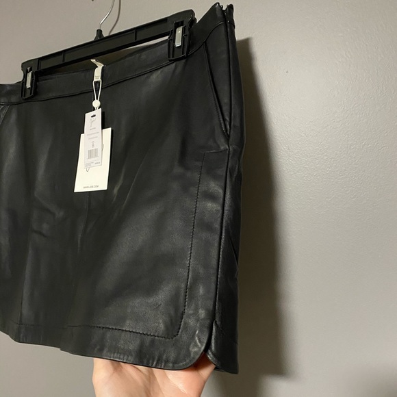 JOIE Mayfair Leather Mini Skirt - Picture 4 of 9